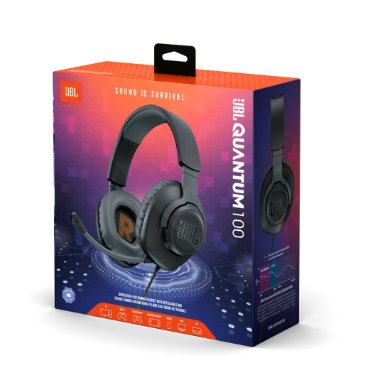 JBL Quantum 100, Over-Ear Wired Gaming Headset