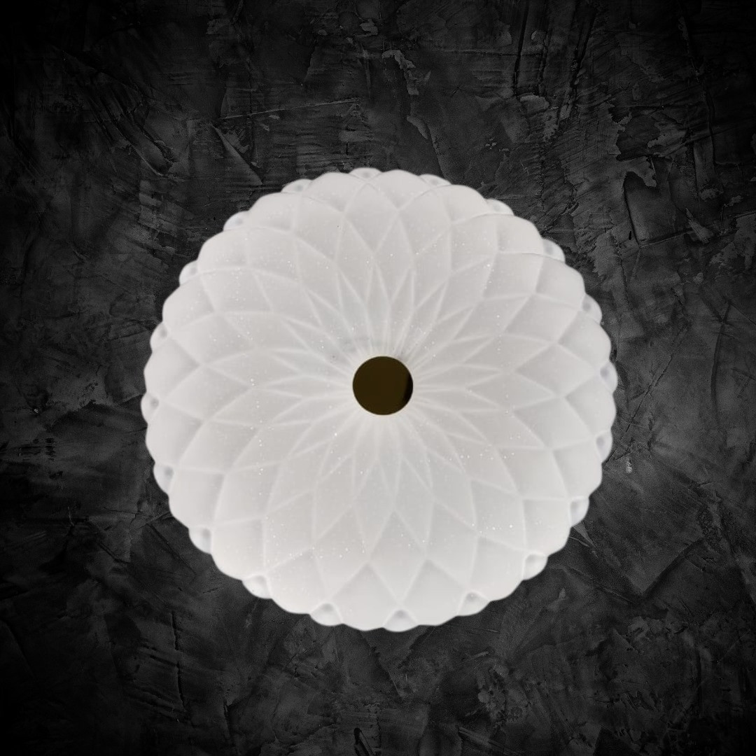 Floral Round LED Ceiling Light With 3 Colours