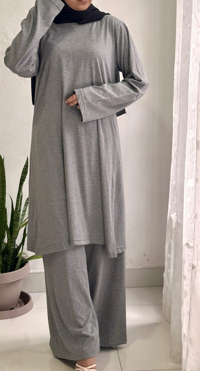 PLAIN CO - ORD SET GREY