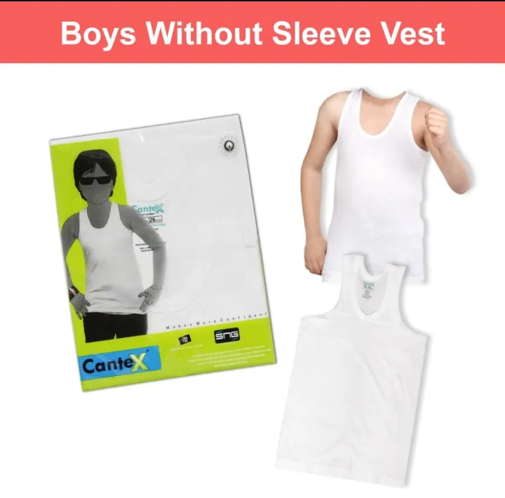 Cantex Boys Sleeveless Vest (55cm / 22 Inches)