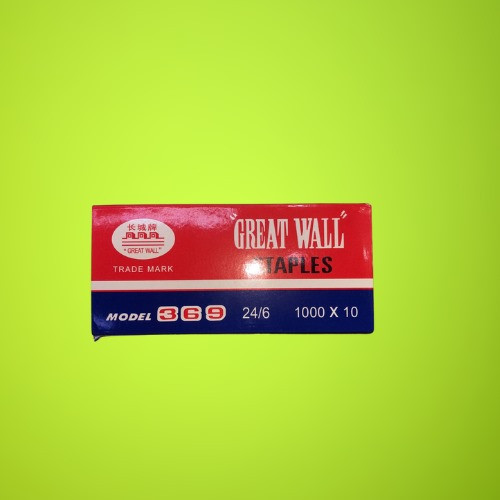 GREAT WALL STAPLES 369 24/6 1000 X 10