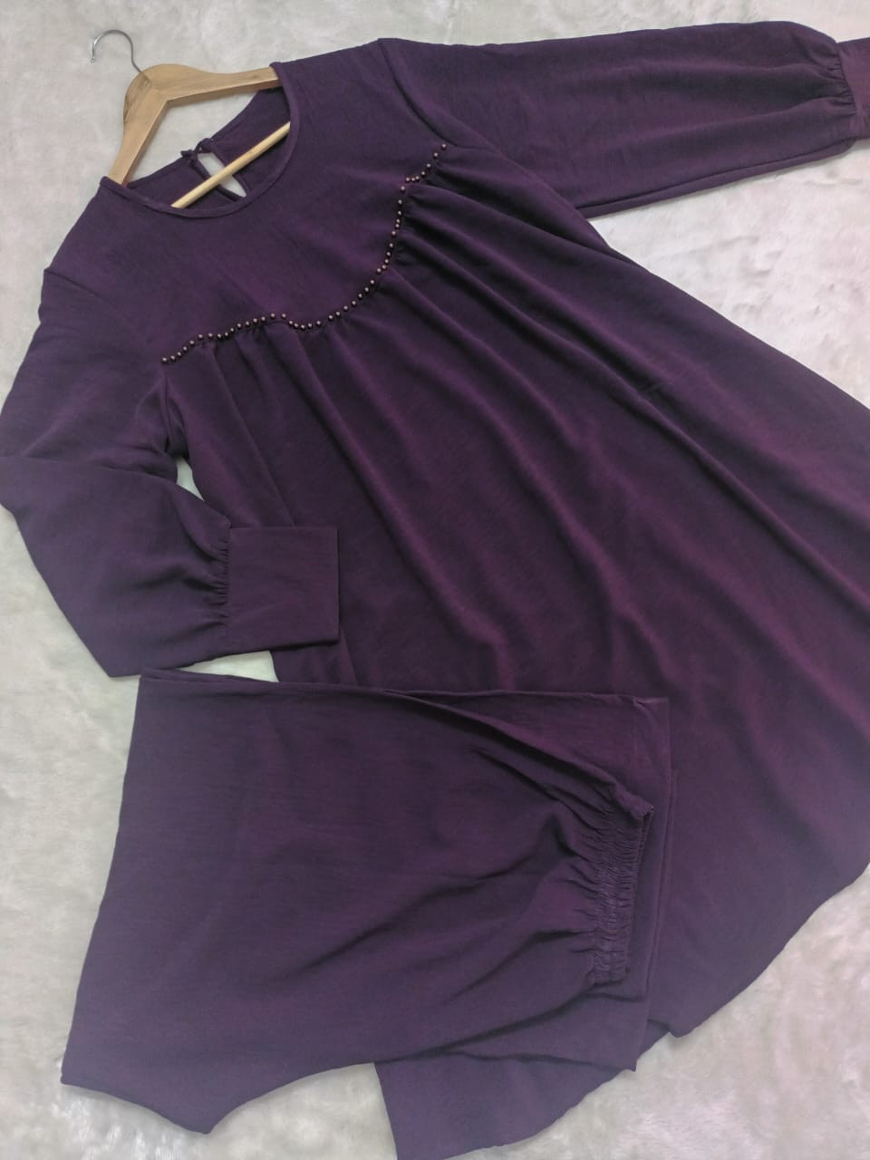 PEARL ENSEMBLED CO - ORD SET PURPLE