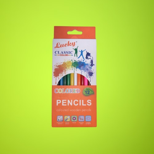 LUCKY CLASSIC COLOR PENCIL 12 COLOURS