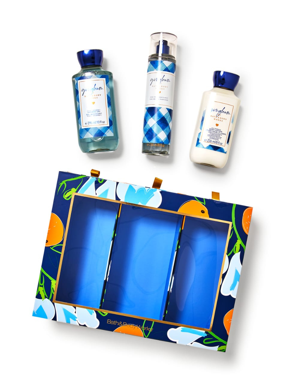 Bath & Body Works 3 PCS Gift Set Gingham