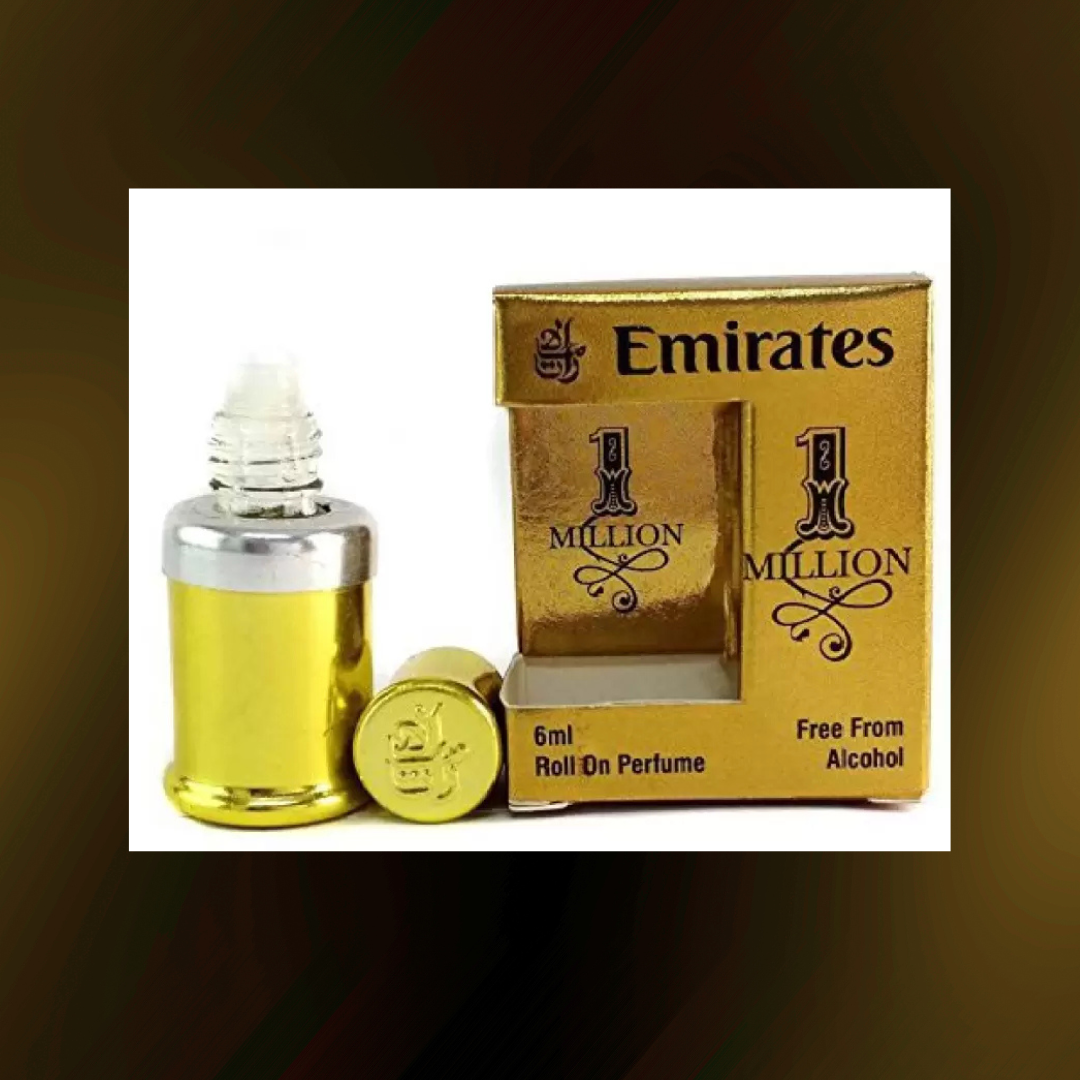 Emirates 1 MILLION 6 ML ROLL ON ATTAR Floral Attar  (Floral)